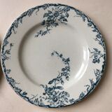 Set of 6 plates in faience Luneville model Passiflore