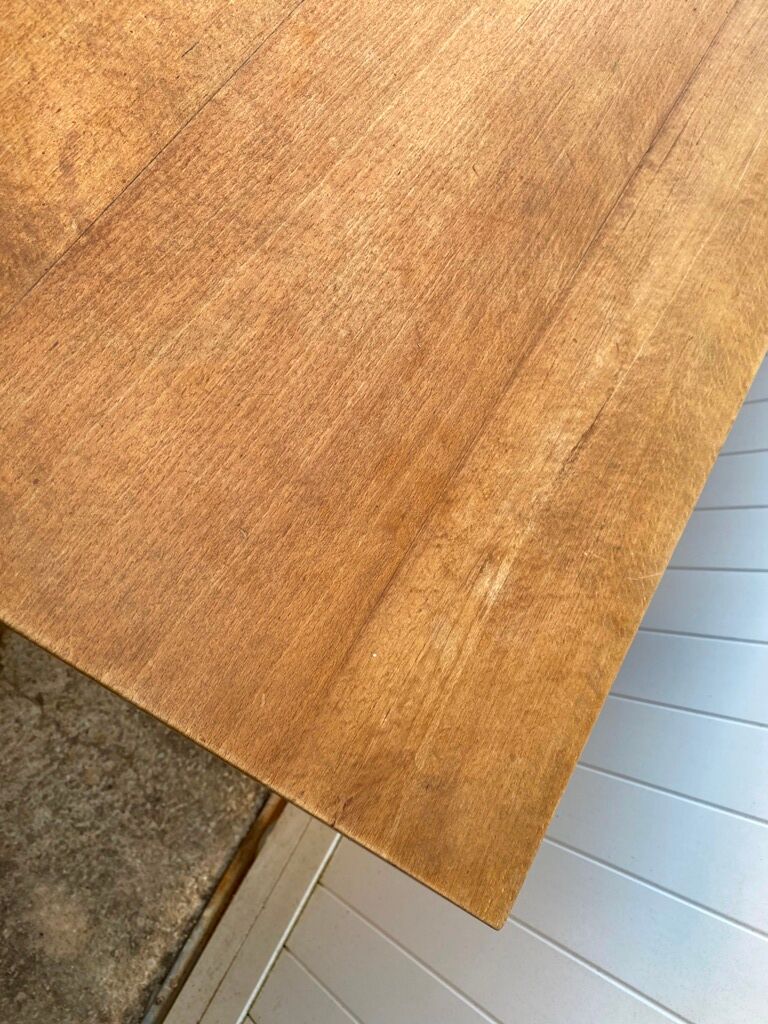 Solid oak dining farm table to eat 1950 220x77x75cm