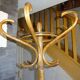 Vintage curved wood parrot coat holder