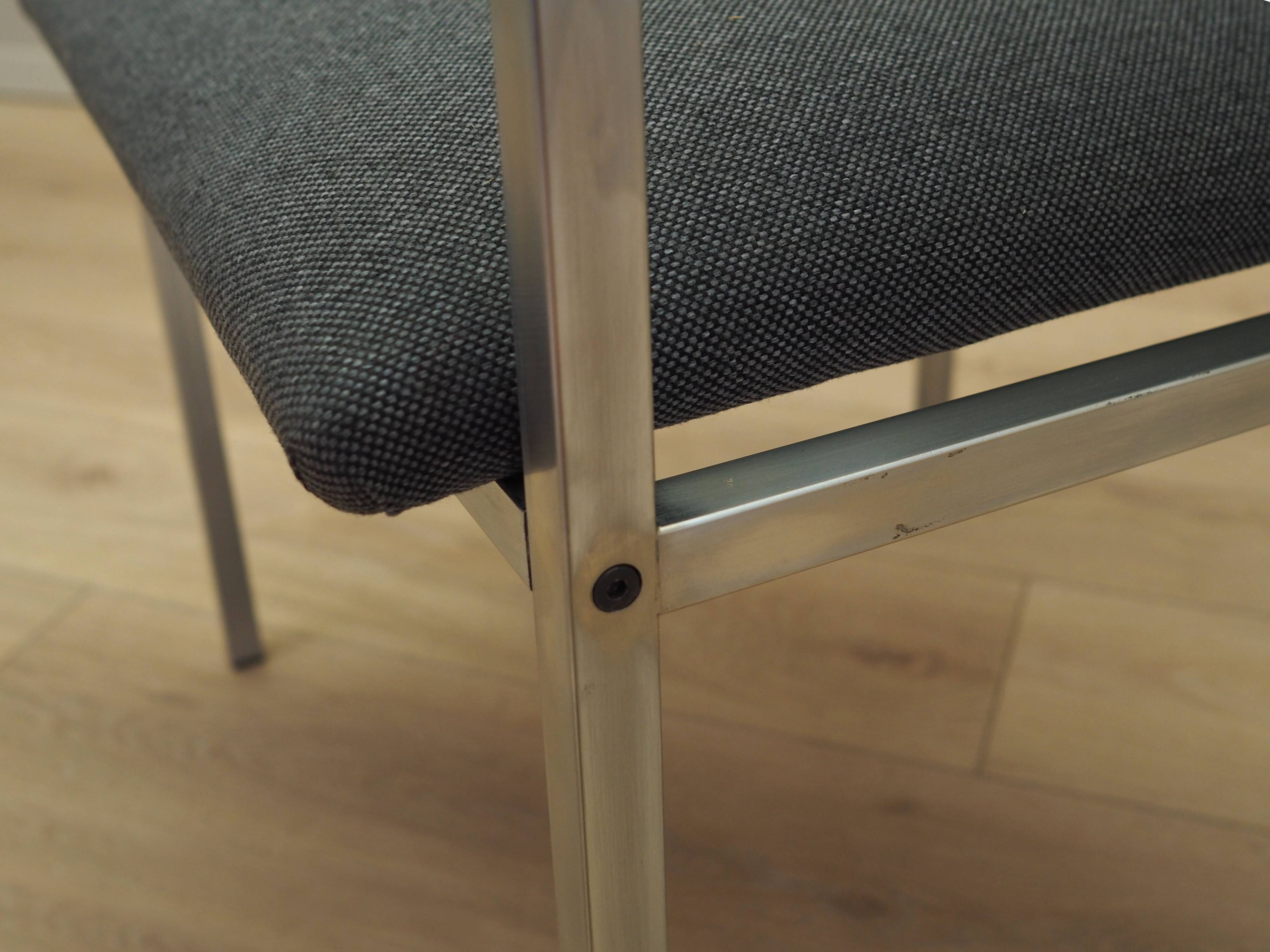 Grey armchair, Danish design, 1960s, designer: Sigvard Bernadotte, manufact
