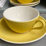 Cups and saucers Digoin Sarreguemines