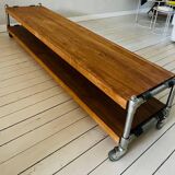 Table basse en  bois et acier