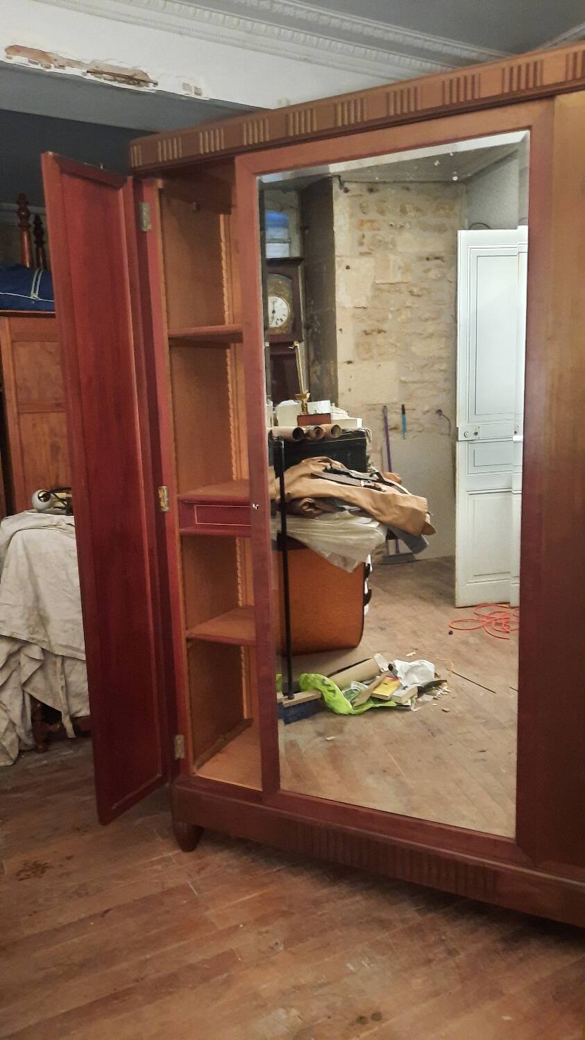 Old art deco style wardrobe