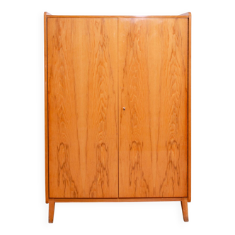 Elegant beechwood wardrobe by František Jirák for Tatra nábytok, 1960´s