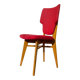 Chaise rétro vintage rouge graphique
