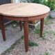 Art Deco table in solid oak