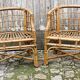 Paire de fauteuils en rotin, made in Italy
