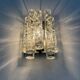Doria Leuchten glass wall lamp sconce, 1970s