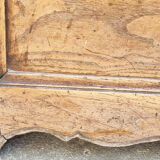 Closed bed chest bench Breton, solid oak pegged wood, nineteenth century