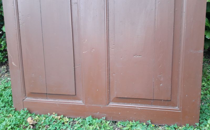 Porte vitrée H186,5xL98,5 de communication moulurée