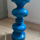 Vintage blue ceramic lamp