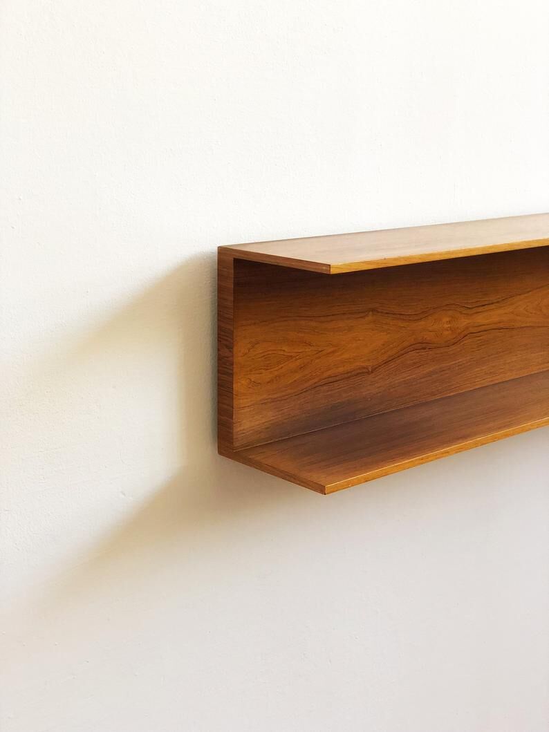 Walter Wirz "Regal" wall shelf for Wilhelm Renzen teak