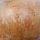 Vintage earth globe with light, Germany 1949
