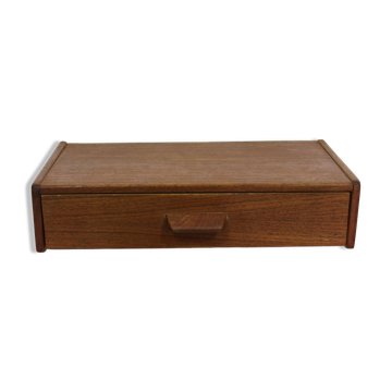 Rare floating nightstand  in teakwood with  drawer   * Denmark 70 *
