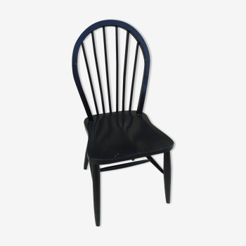 Chaise Windsor pour Ercol vintage noire