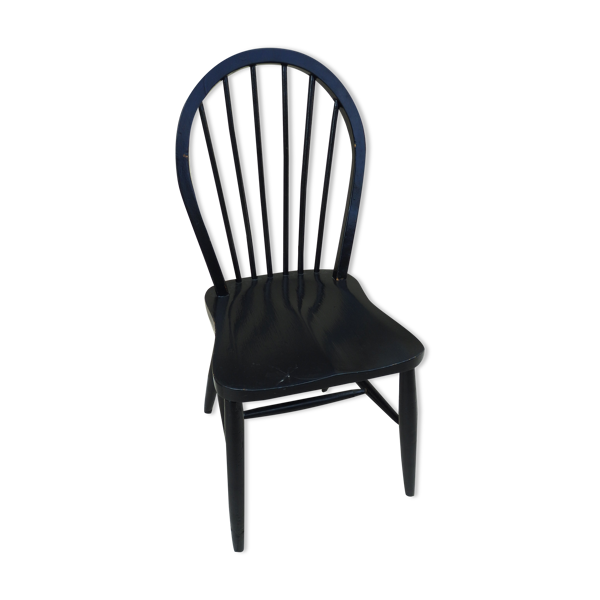 Chaise Windsor pour Ercol vintage noire