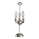 Antique Florentine lamp in silver with floral decoration, Italy, 20th century