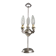 Antique Florentine lamp in silver with floral decoration, Italy, 20th century
