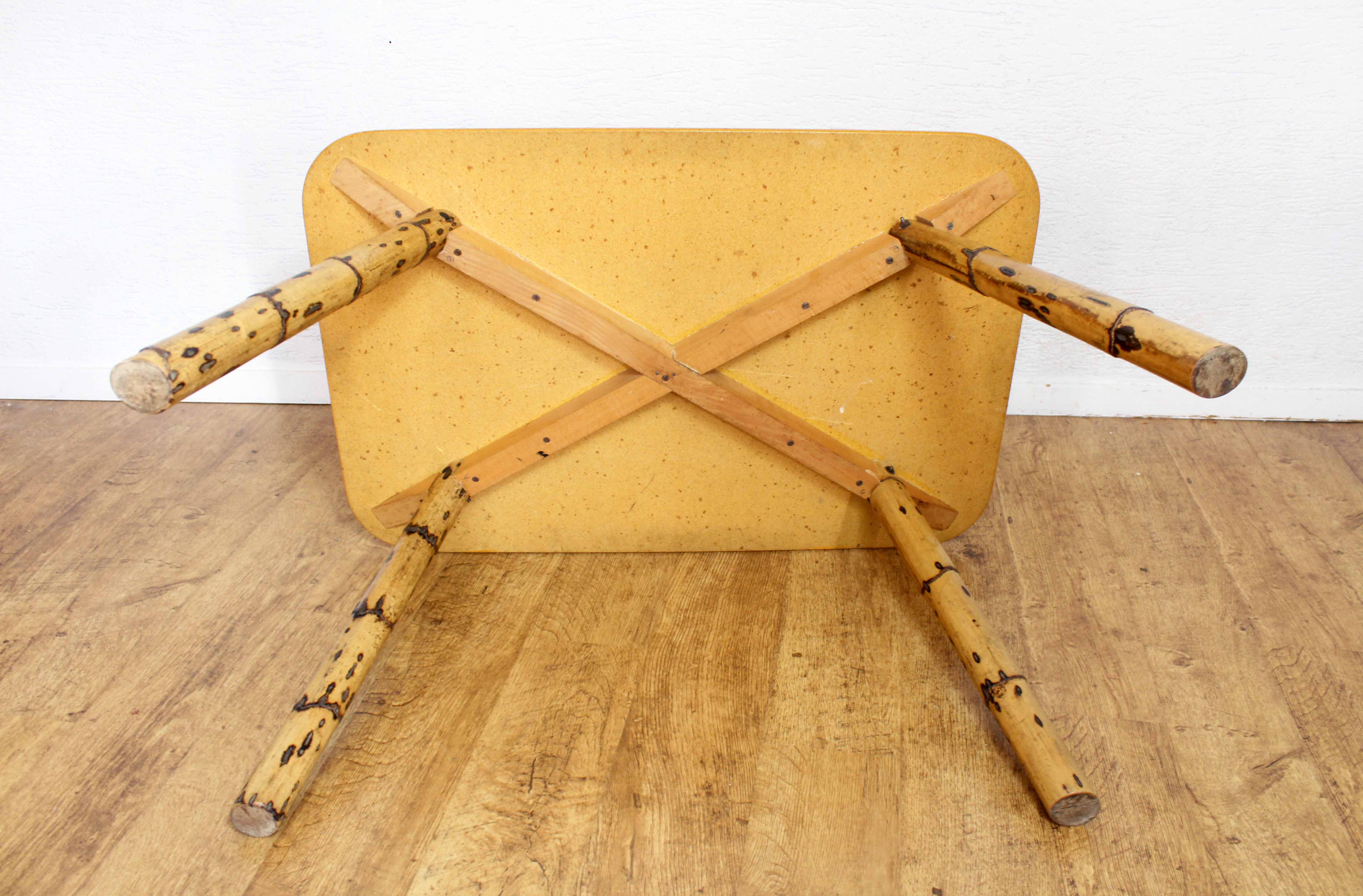 Vintage coffee table legs compass