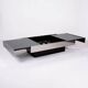 Mirror coffee table with bar, Willy Rizzo for Cidue, Italy, 1970s