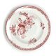 Red flowered ceramic hollow plate lot