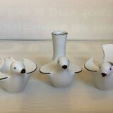 Eight bird candlesticks from Bavaria and Arzberg, Germany