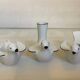 Eight bird candlesticks from Bavaria and Arzberg, Germany