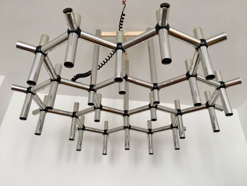Atomic chandelier by Robert Haussmann for Swiss Lamps International