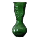 Vintage green glass vase with a fruit design in very good condition.