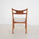 Chaise de salle à manger Hans Wegner pour Carl Hansen and Son « Sawbuck » ou CH29p