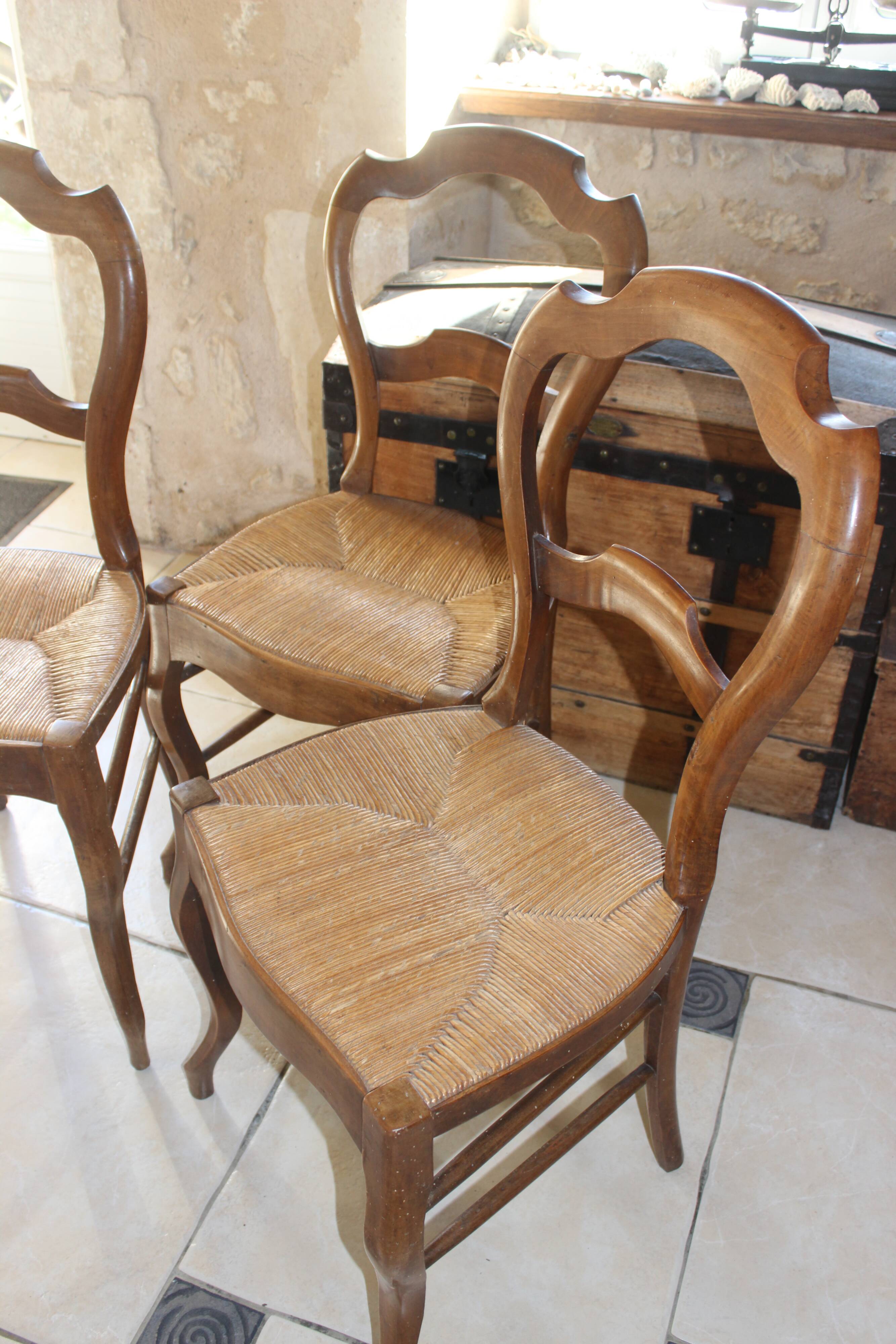 3 Louis Philippe style chairs