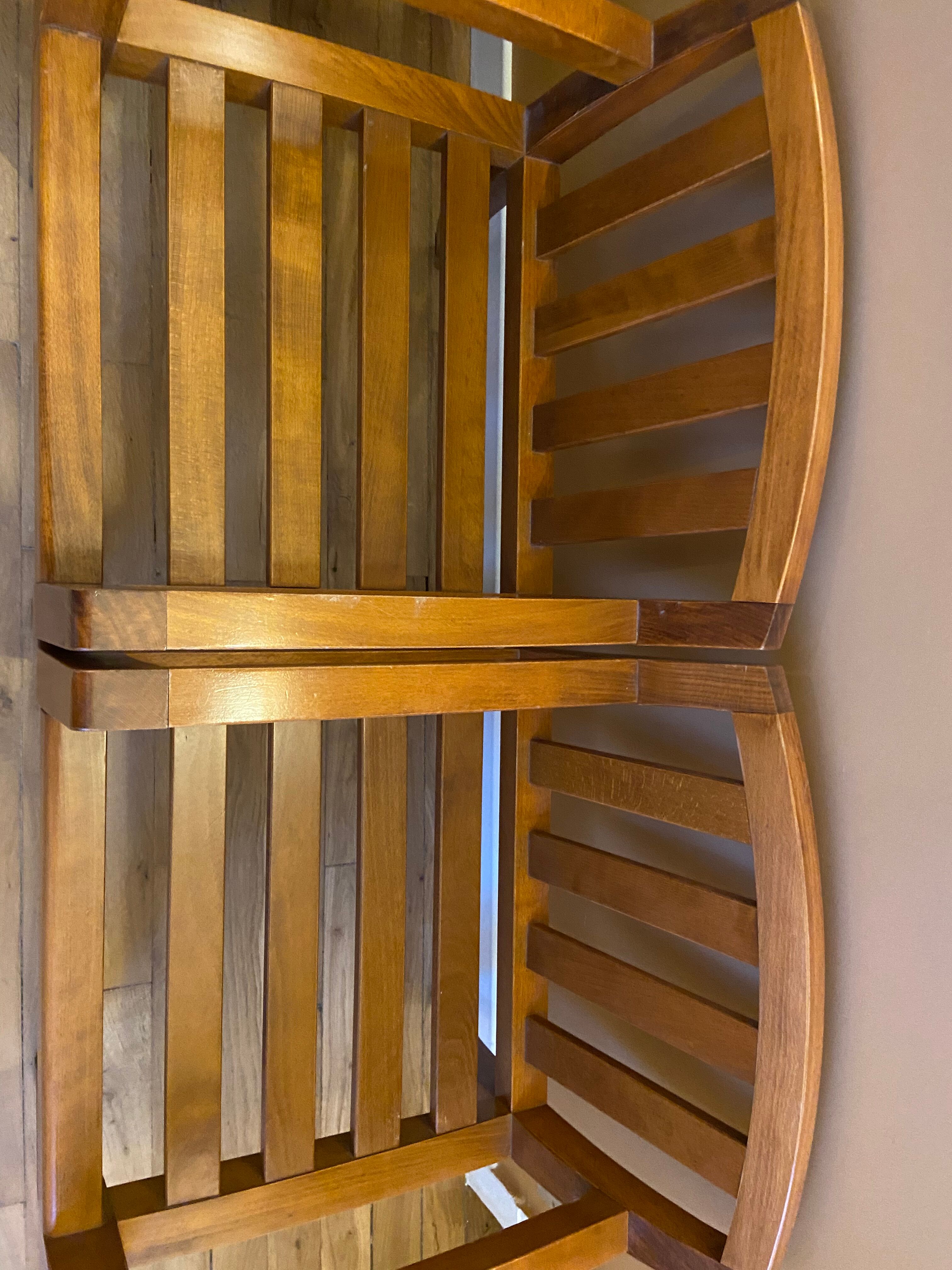 Pair of low armchairs