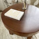 Circular brutalist table from the 1950s