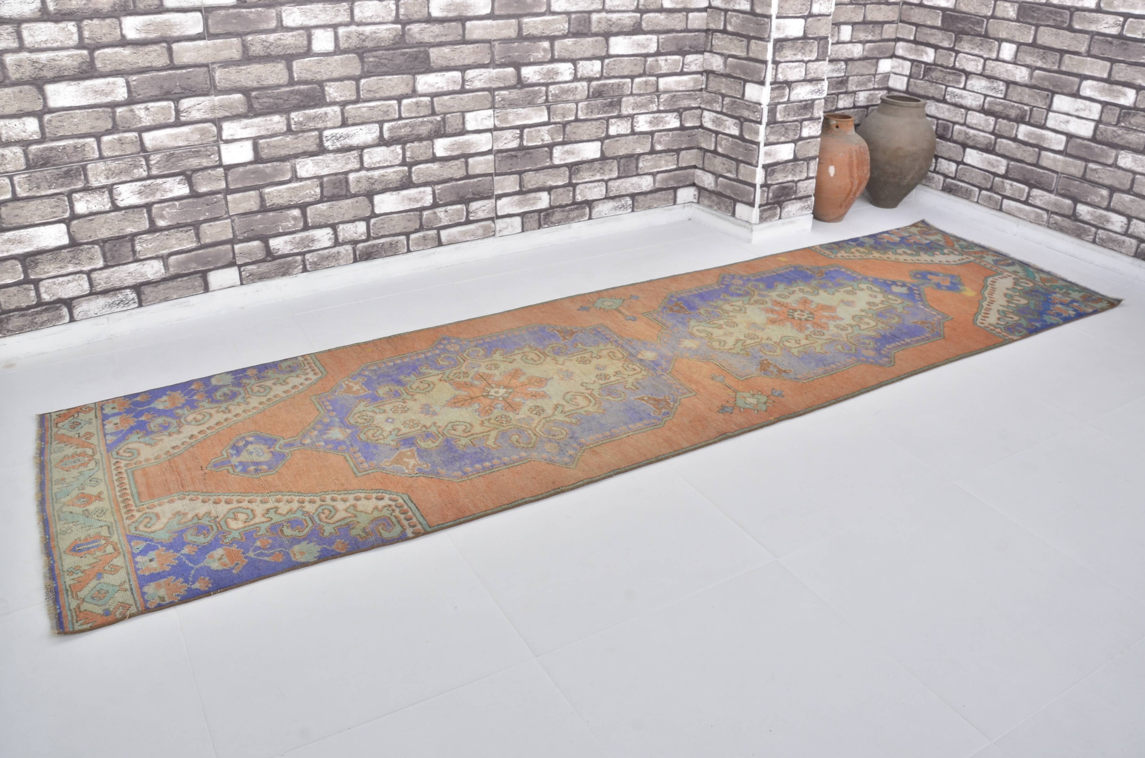 Orange & Blue Floral Rug sku 2411.