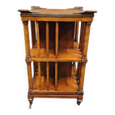 Antique rotating bookshelf bookcase