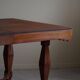 Art Deco dining table in teak, with butterfly extension, Danish cabinetmaker, 1940s.