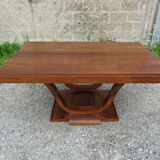 Art deco table with rosewood extensions