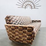 Vintage sofa &amp; lounge chair 'Geometric graphic dessin'