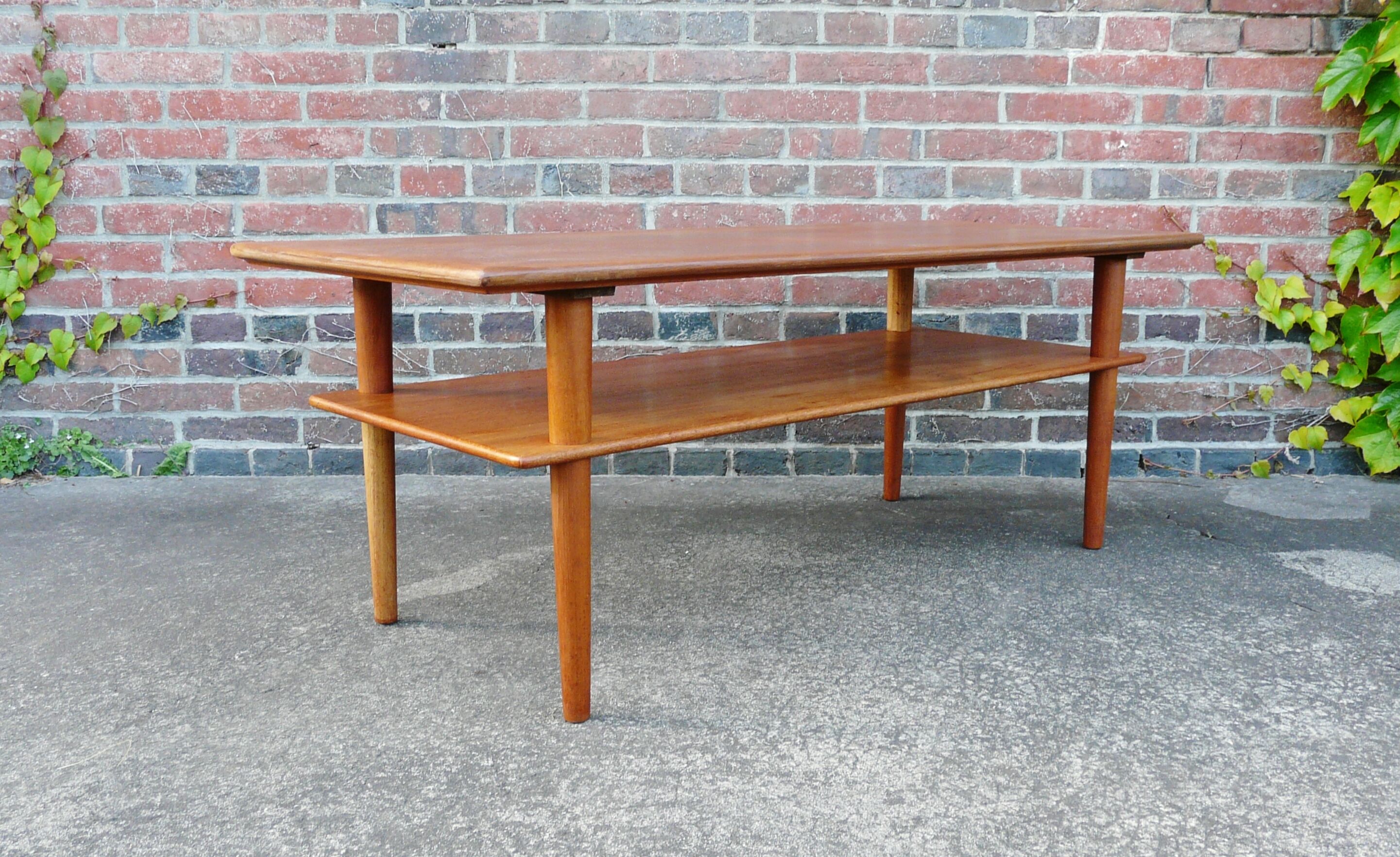 Scandinavian teak coffee table