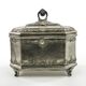 Rococo sugar bowl, silver-plated brass, Norblin, Poland, early 20th century