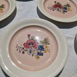 9 assiettes plates en porcelaine villeroy et boch modele 1584 25 cm