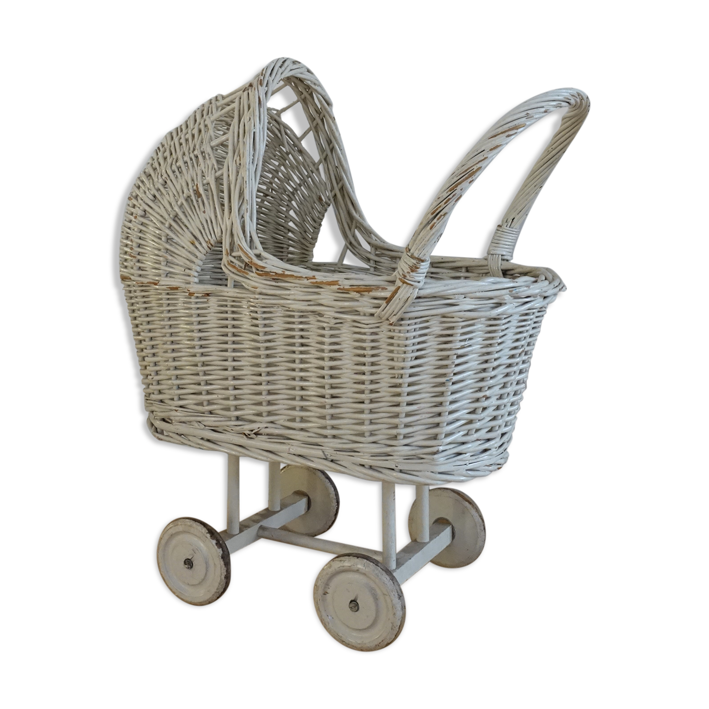 Rattan pram stroller toy