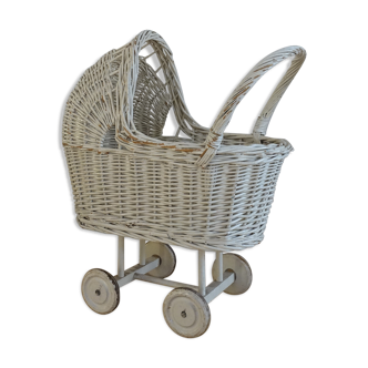 Rattan pram stroller toy