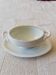 Ancien Moutardier ou saucière faïence vintage blanche