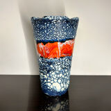 Large lava vase Vallauris 1960s