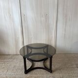 Glass & wood coffee table - Ingmar Relling