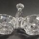 Baccarat crystal salt cellar, bamboo model, early 20th century