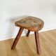 Tabouret de vacher en bois massif