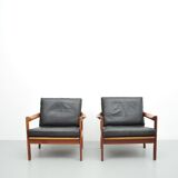 Armchairs by Illum Wikkelsø for Niels Eilersen, 1950s, set of 2