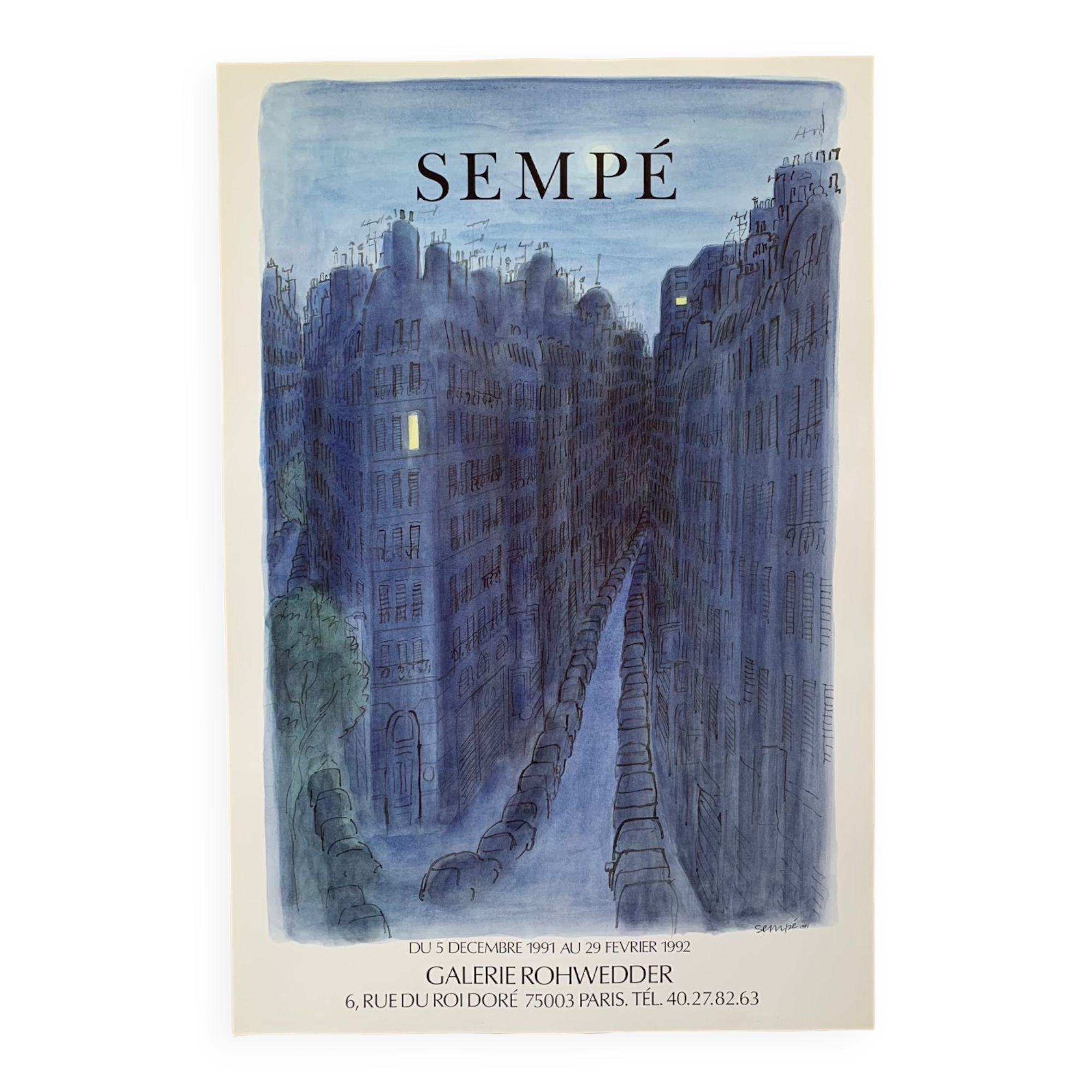 Sempé exhibition poster